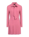 Boutique Moschino Woman Mini Dress Magenta Size 6 Acetate, Viscose In Magenta