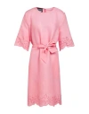 Boutique Moschino Woman Mini Dress Pink Size 10 Viscose, Polyester, Cotton