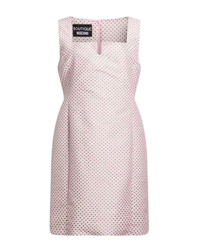 Boutique Moschino Woman Mini Dress Pink Size 12 Polyester, Cotton