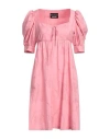 Boutique Moschino Woman Mini Dress Pink Size 6 Cotton, Viscose