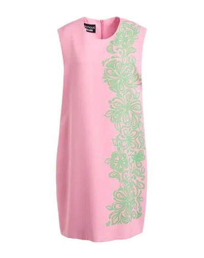 Boutique Moschino Woman Mini Dress Pink Size 14 Polyester, Elastane