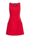 Boutique Moschino Woman Mini Dress Red Size 6 Polyester, Elastane In Multi