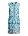 Boutique Moschino Woman Mini Dress Slate Blue Size 14 Polyester, Elastane