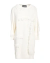 Boutique Moschino Woman Mini Dress White Size 14 Cotton, Linen, Polyester