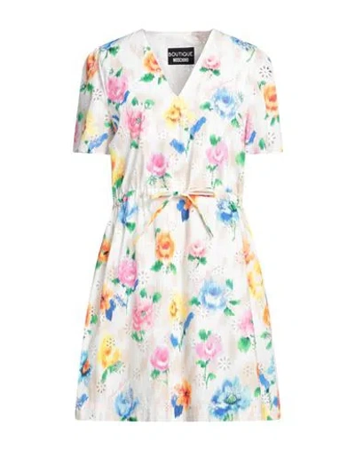 Boutique Moschino Woman Mini Dress White Size 8 Cotton