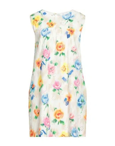 Boutique Moschino Woman Mini Dress White Size 12 Cotton