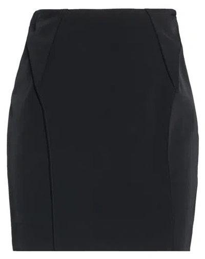 Boutique Moschino Woman Mini Skirt Black Size 6 Polyester, Elastane