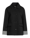 Boutique Moschino Woman Overcoat & Trench Coat Black Size 6 Cotton, Elastane, Polyester, Virgin Wool In Black
