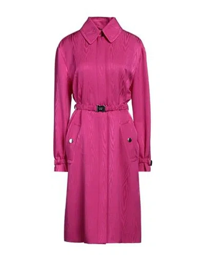 Boutique Moschino Woman Overcoat & Trench Coat Fuchsia Size 6 Viscose In Pink