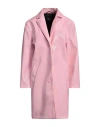 Boutique Moschino Woman Overcoat & Trench Coat Pink Size 6 Polyester In Pink