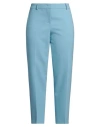 Boutique Moschino Woman Pants Azure Size 14 Polyester, Virgin Wool, Elastane In Blue