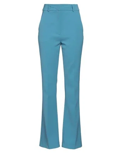 Boutique Moschino Woman Pants Azure Size 14 Triacetate, Polyester In Blue
