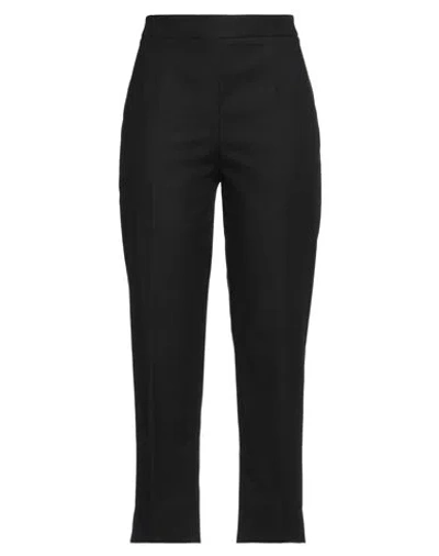 Boutique Moschino Woman Pants Black Size 12 Cotton, Elastane