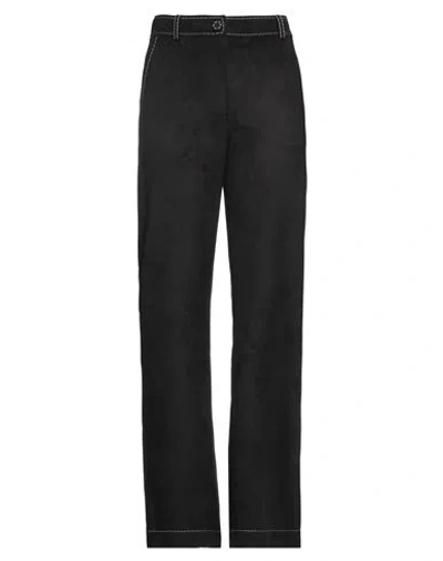 Boutique Moschino Woman Pants Black Size 12 Polyester, Rubber