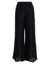 Boutique Moschino Woman Pants Black Size 10 Viscose, Polyester, Cotton