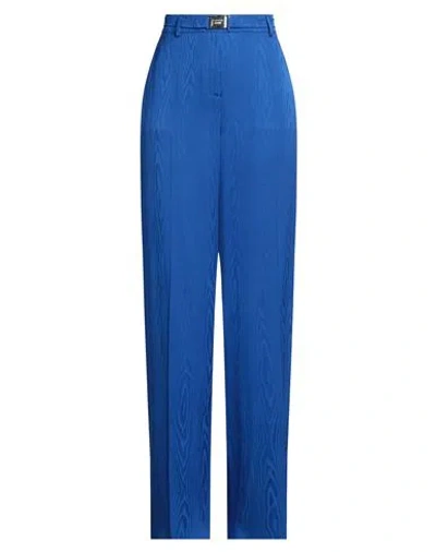 Boutique Moschino Woman Pants Bright Blue Size 14 Viscose