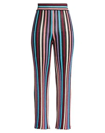 Boutique Moschino Woman Pants Burgundy Size 10 Viscose, Polyamide, Polyester, Elastane In Multi