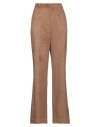Boutique Moschino Woman Pants Camel Size 12 Polyester, Rubber In Beige