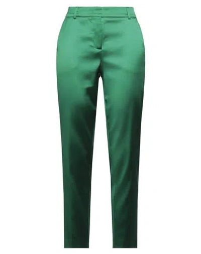 Boutique Moschino Woman Pants Emerald Green Size 10 Acetate, Polyamide, Elastane