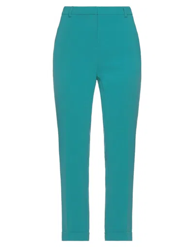Boutique Moschino Woman Pants Emerald Green Size 12 Triacetate, Polyester