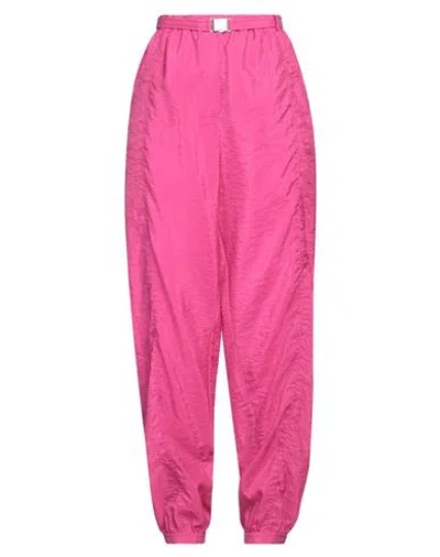 Boutique Moschino Woman Pants Fuchsia Size 6 Viscose, Polyamide In Pink