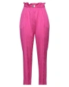 Boutique Moschino Woman Pants Fuchsia Size 6 Viscose In Pink