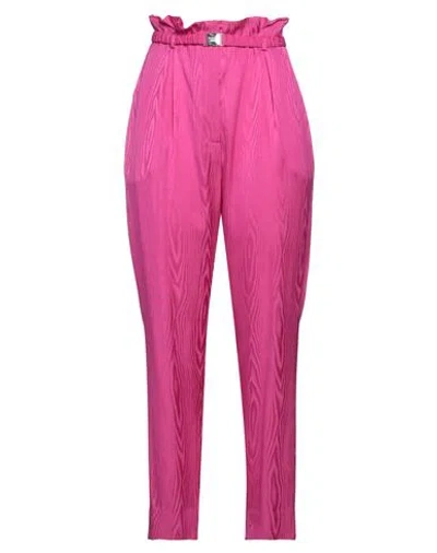 Boutique Moschino Woman Pants Fuchsia Size 6 Viscose In Pink