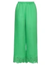 Boutique Moschino Woman Pants Green Size 12 Viscose, Polyester, Cotton