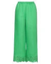 Boutique Moschino Woman Pants Green Size 14 Viscose, Polyester, Cotton