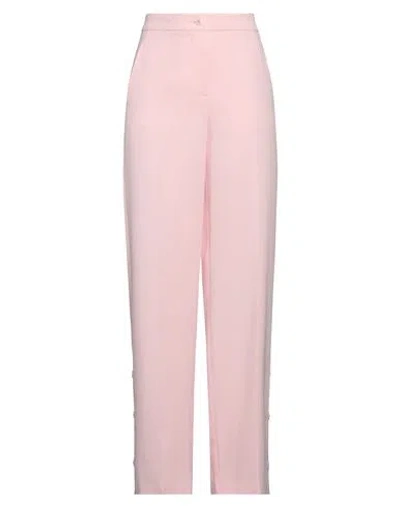 Boutique Moschino Woman Pants Light Pink Size 10 Acetate, Viscose, Elastane