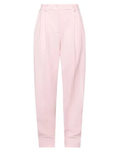Boutique Moschino Woman Pants Light Pink Size 12 Polyester, Elastane
