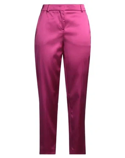 Boutique Moschino Woman Pants Magenta Size 8 Acetate, Polyamide, Elastane