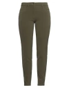 Boutique Moschino Woman Pants Military Green Size 14 Triacetate, Polyester In Green