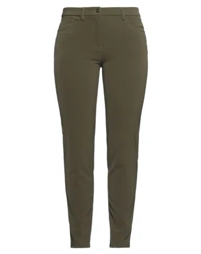 Boutique Moschino Woman Pants Military Green Size 14 Triacetate, Polyester