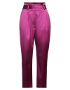 Boutique Moschino Woman Pants Purple Size 8 Acetate, Polyamide, Elastane