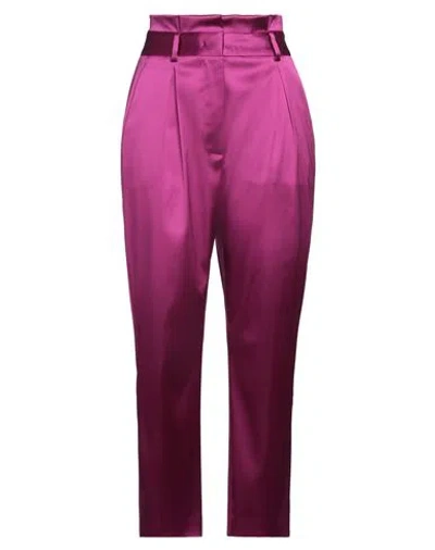 Boutique Moschino Woman Pants Purple Size 8 Acetate, Polyamide, Elastane