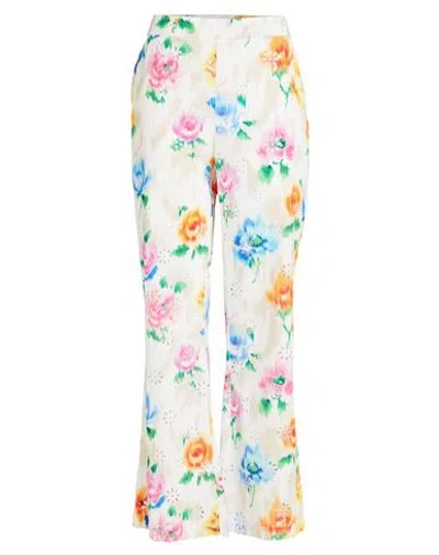 Boutique Moschino Woman Pants White Size 12 Cotton