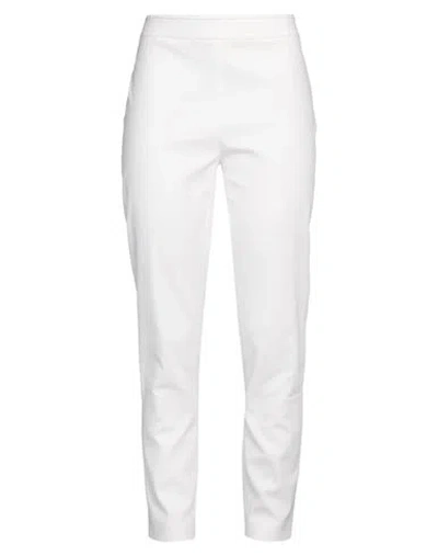 Boutique Moschino Woman Pants White Size 6 Cotton, Elastane