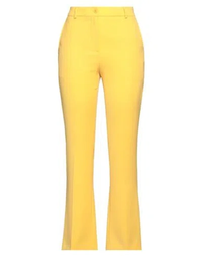 Boutique Moschino Woman Pants Yellow Size 6 Polyester