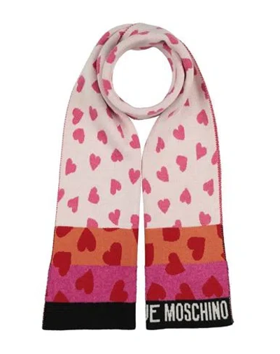 Boutique Moschino Woman Scarf Pink Size - Wool, Polyamide