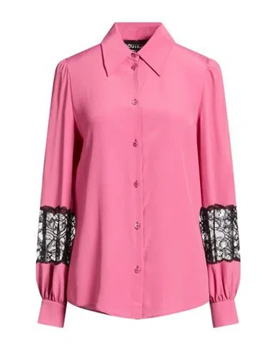 Boutique Moschino Woman Shirt Antique Rose Size 6 Acetate, Silk In Pink