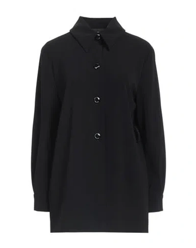 Boutique Moschino Woman Shirt Black Size 6 Polyester, Elastane