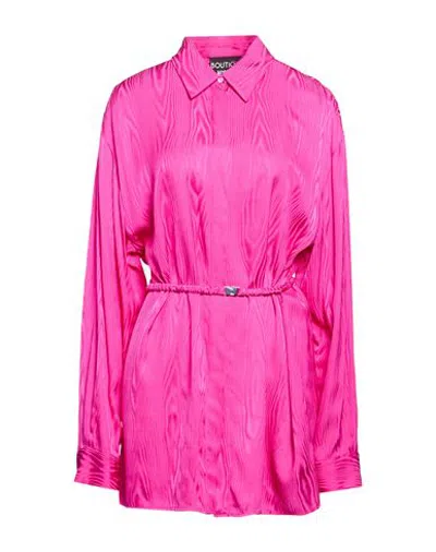 Boutique Moschino Woman Shirt Fuchsia Size 12 Viscose In Pink