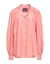 Boutique Moschino Woman Shirt Antique Rose Size 12 Acetate, Silk In Pink