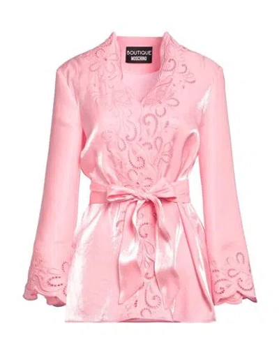 Boutique Moschino Woman Shirt Pink Size 6 Viscose, Polyester, Cotton
