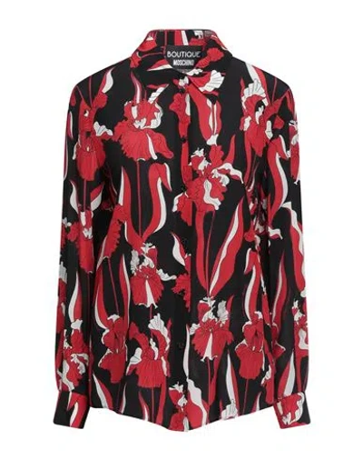Boutique Moschino Woman Shirt Red Size 14 Silk
