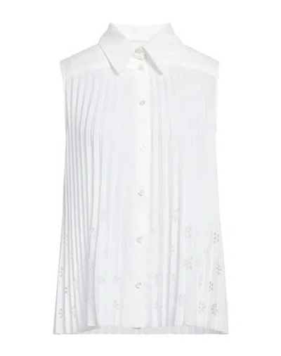 Boutique Moschino Woman Shirt White Size 8 Polyester