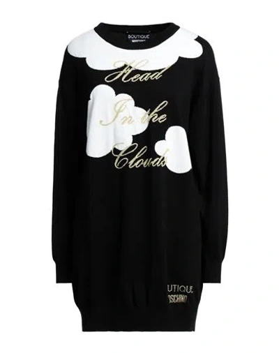 Boutique Moschino Woman Short Dress Black Size S Cotton