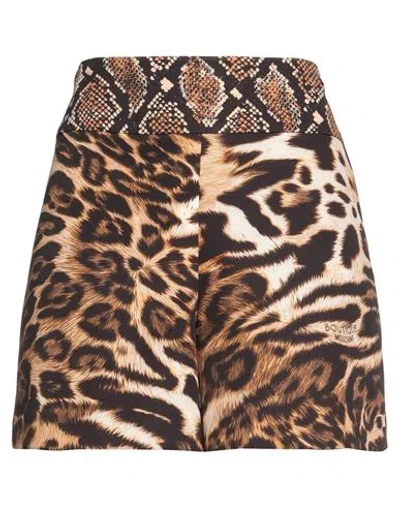 Boutique Moschino Woman Shorts & Bermuda Shorts Beige Size 6 Polyester, Elastane