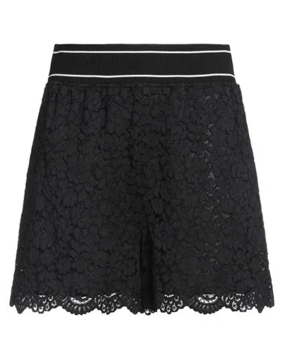 Boutique Moschino Woman Shorts & Bermuda Shorts Black Size 10 Cotton, Polyamide, Viscose, Elastane In Black